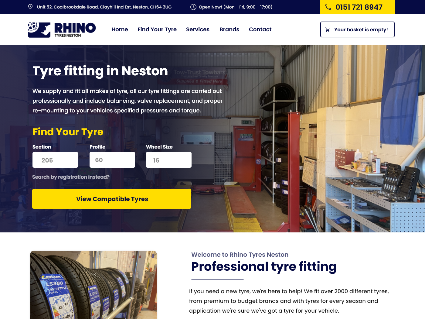 Brochure site example 1