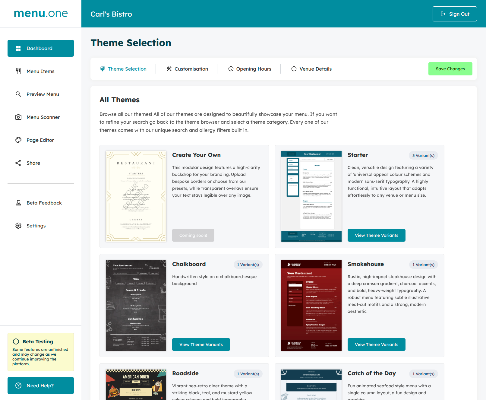 Web application example 3